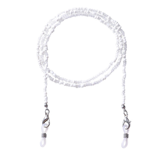 White Beaded Eyewear Chain