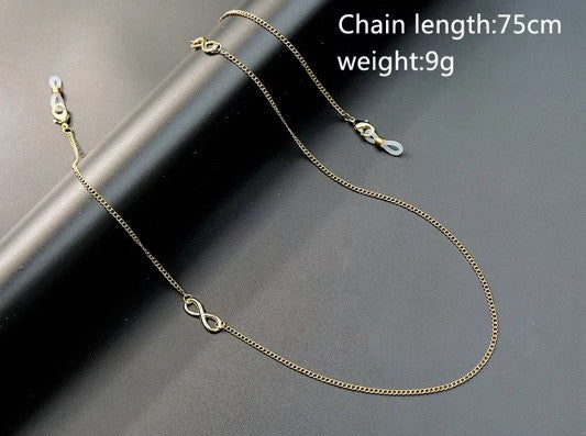 Infinity Charm Eyewear Chain – 75cm