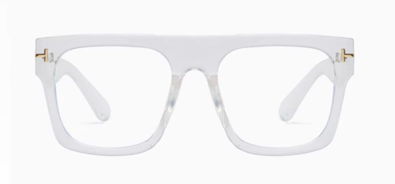 Transparent Square Frame Glasses