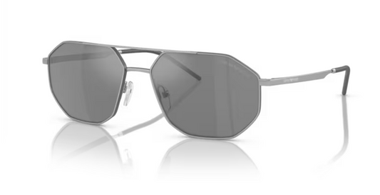 Armani Matte Silver Sunglasses EA2147