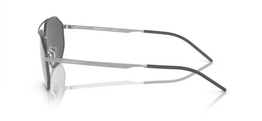 Armani Matte Silver Sunglasses EA2147