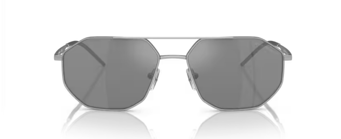 Armani Matte Silver Sunglasses EA2147