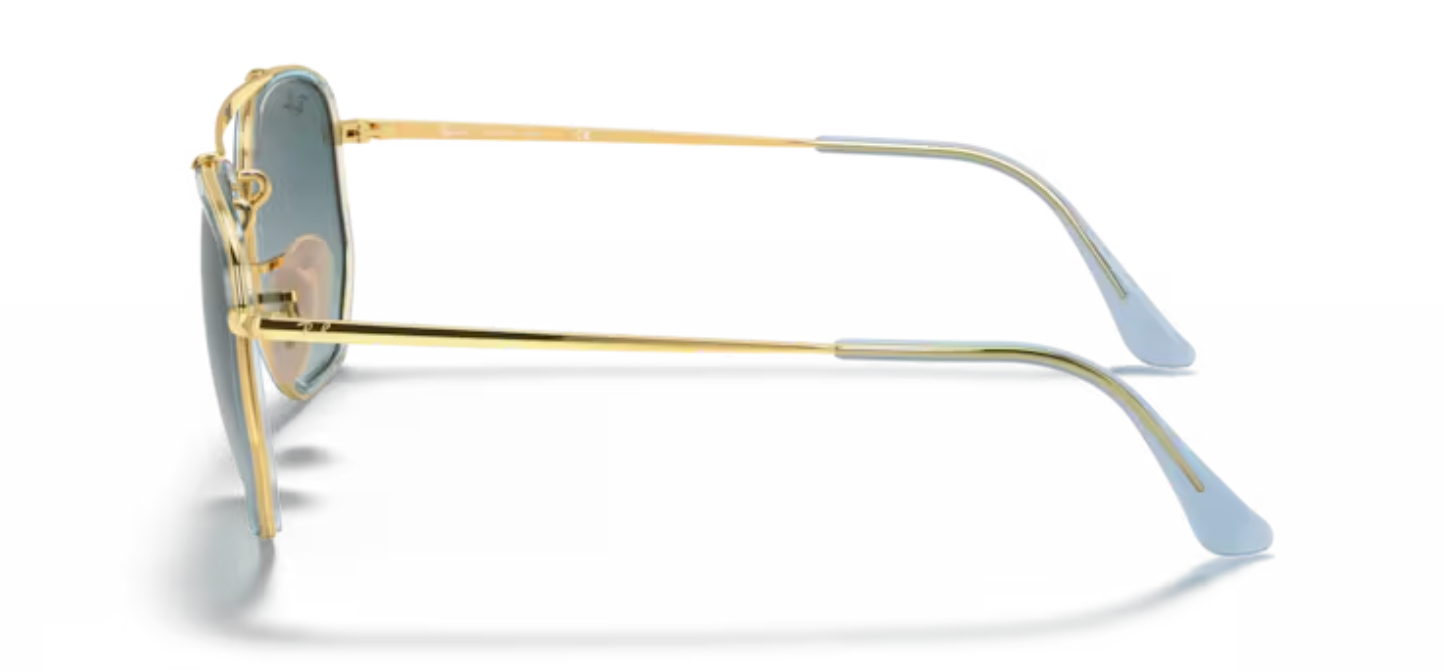 Rayban The Marshall ii Sunglasses Arista Gold with Blue Gradient Tint