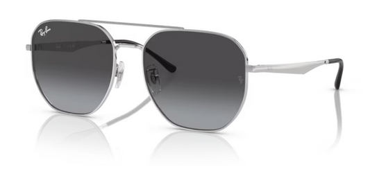 Rayban Silver Sunglasses with Grey Gradient lenses