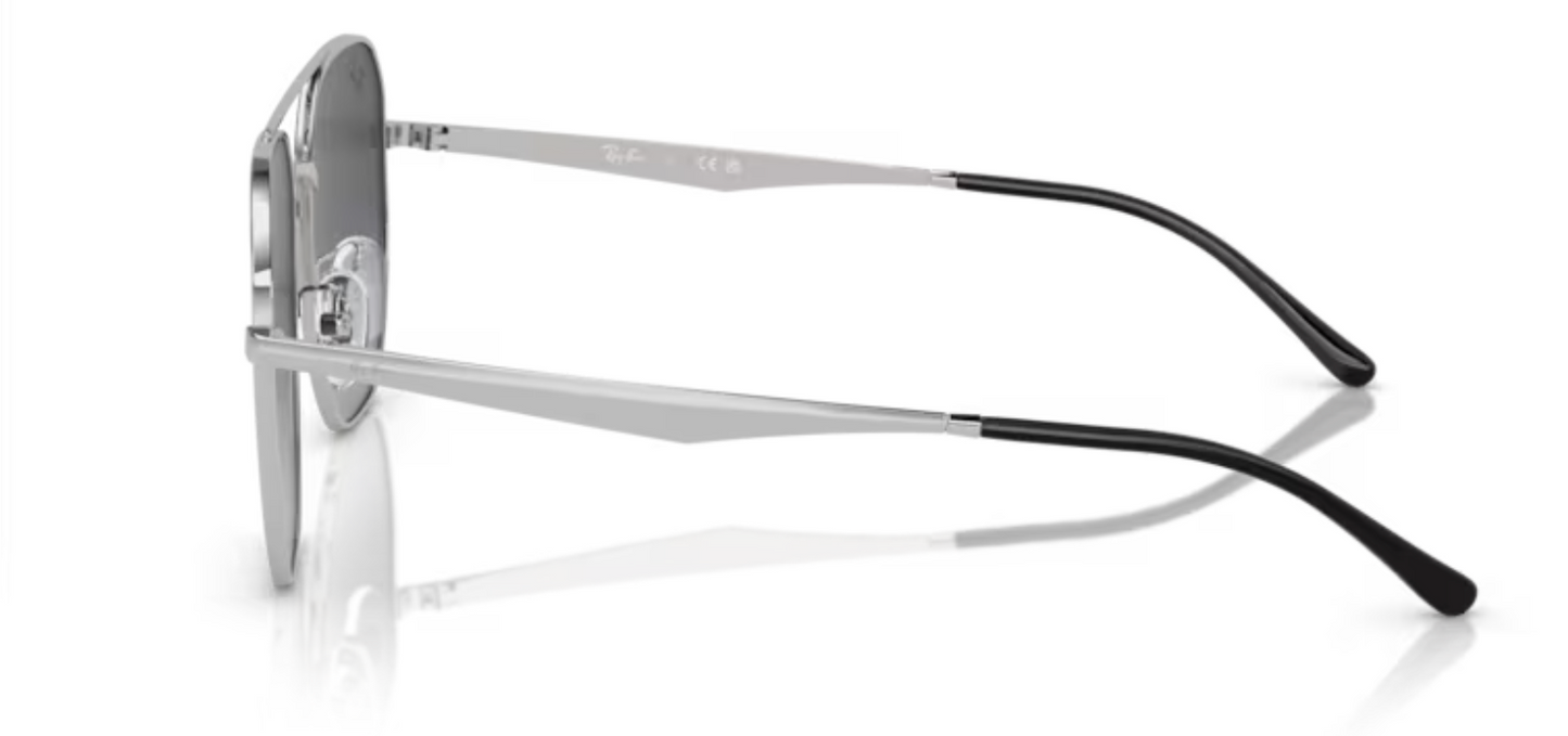 Rayban Silver Sunglasses with Grey Gradient lenses
