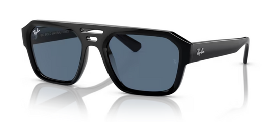 Rayban Corrigan Sunglasses Black with Blue Tinted lenses