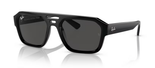 Rayban Corrigan Sunglasses Black with Dark Grey Tint