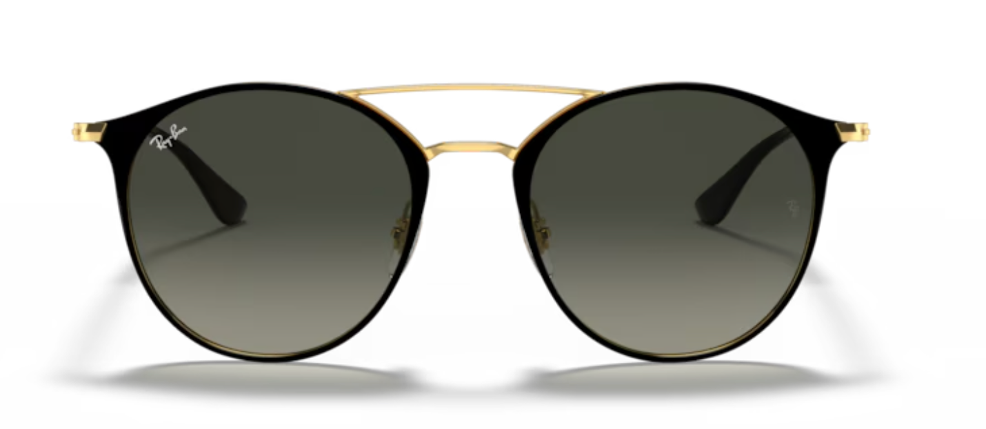 Rayban Black on gold Sunglasses