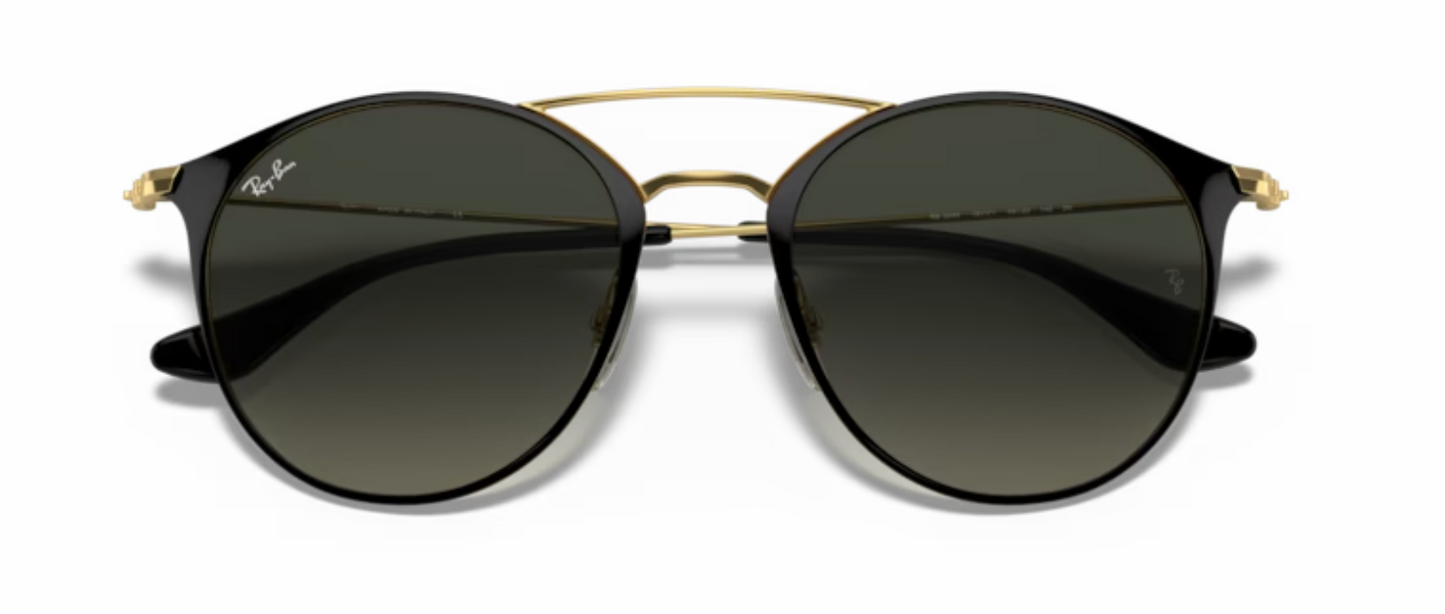 Rayban Black on gold Sunglasses