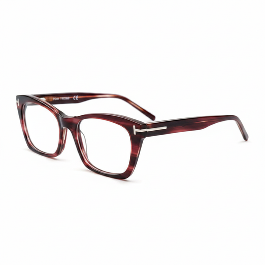 ES99014 Red Tortoise square frames
