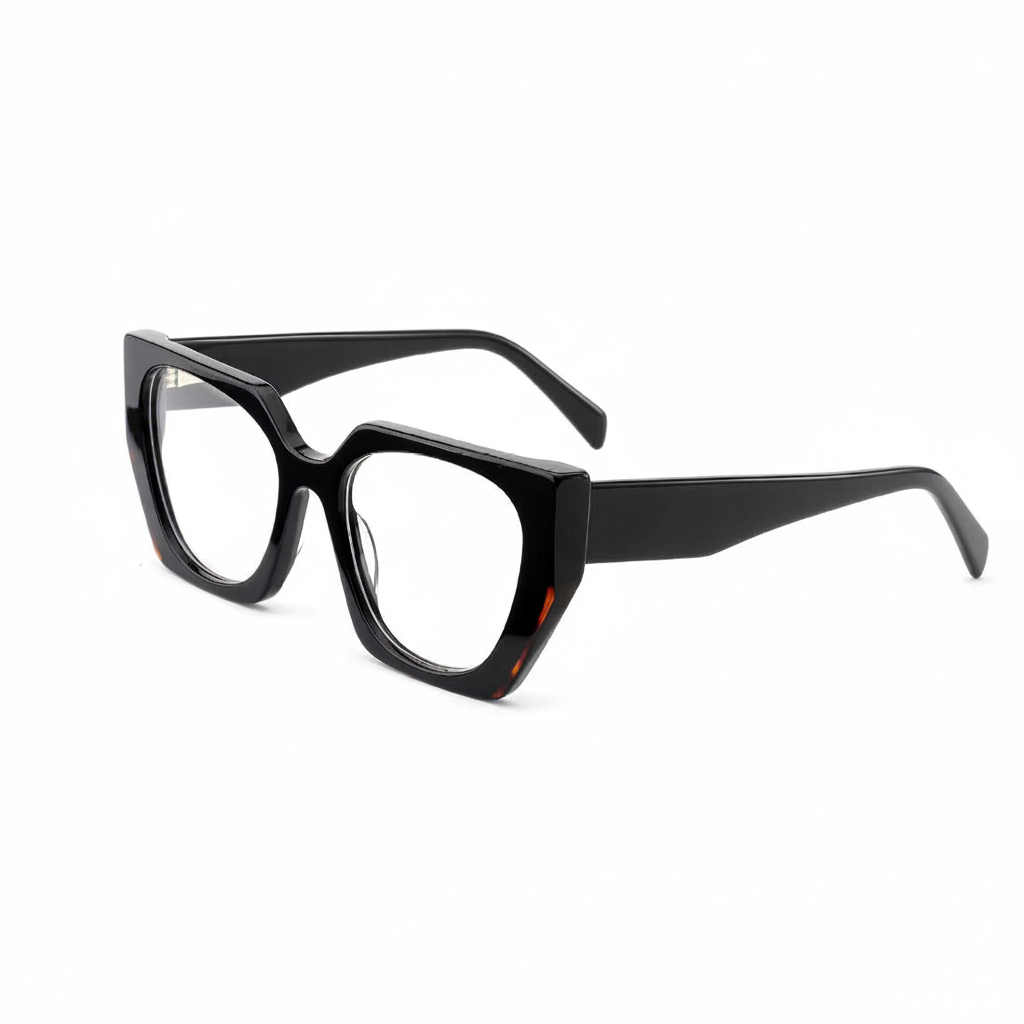 ES2180 Black oversized cat eye frames
