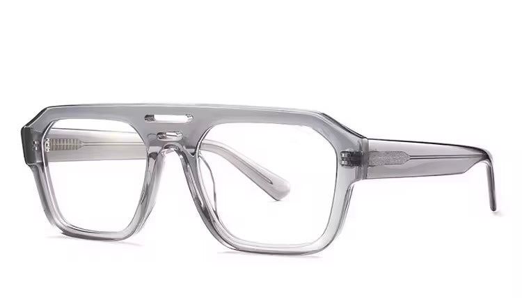 ES4397 aviator glasses in grey acetate