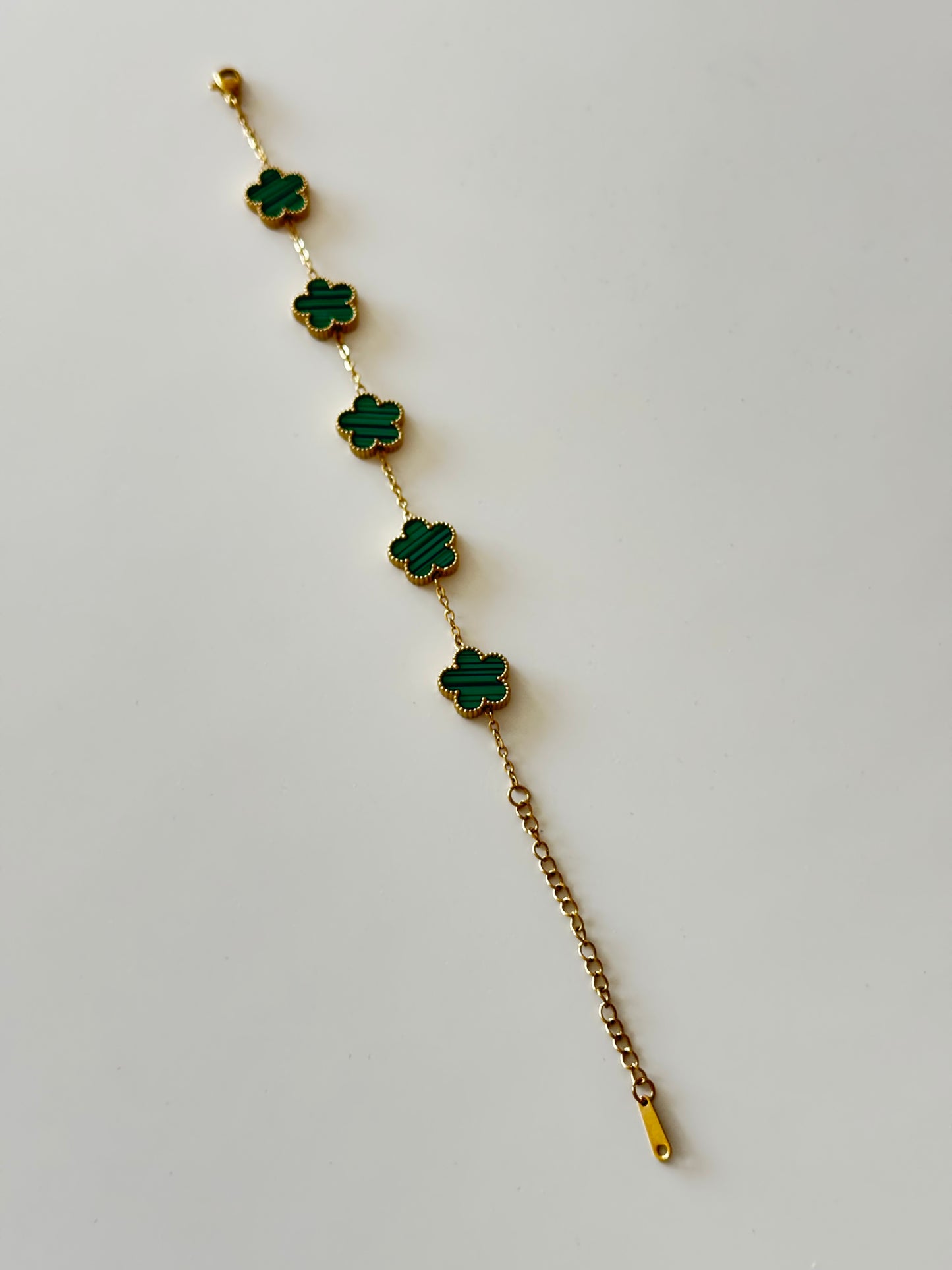 Green Clover Luxe Gold Bracelet