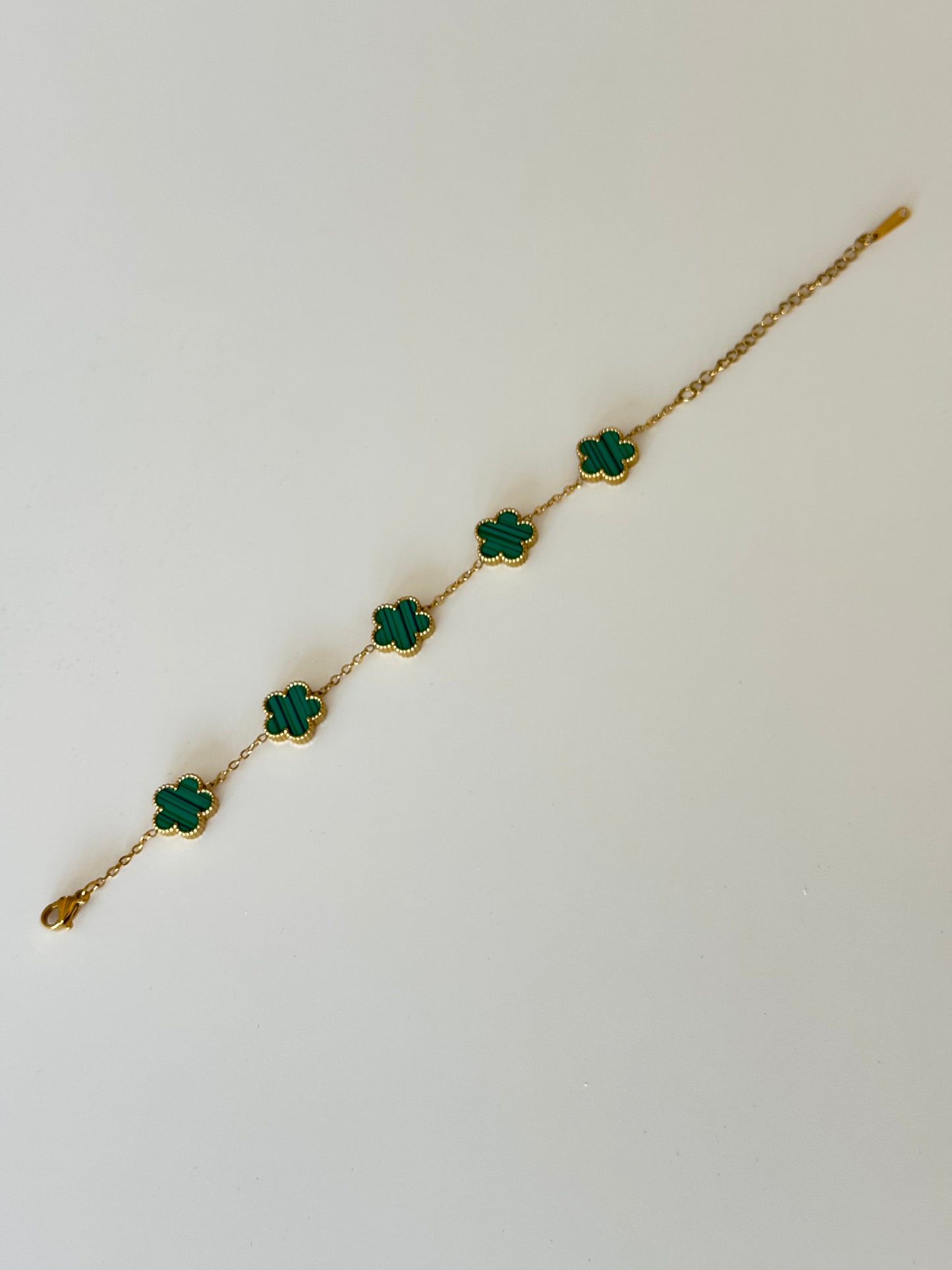 Green Clover Luxe Gold Bracelet