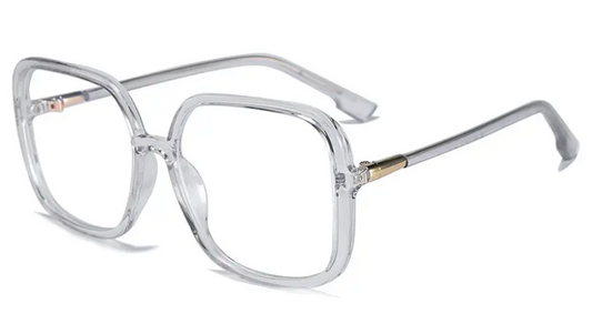 Transparent Grey Oversized Glasses ESW8031