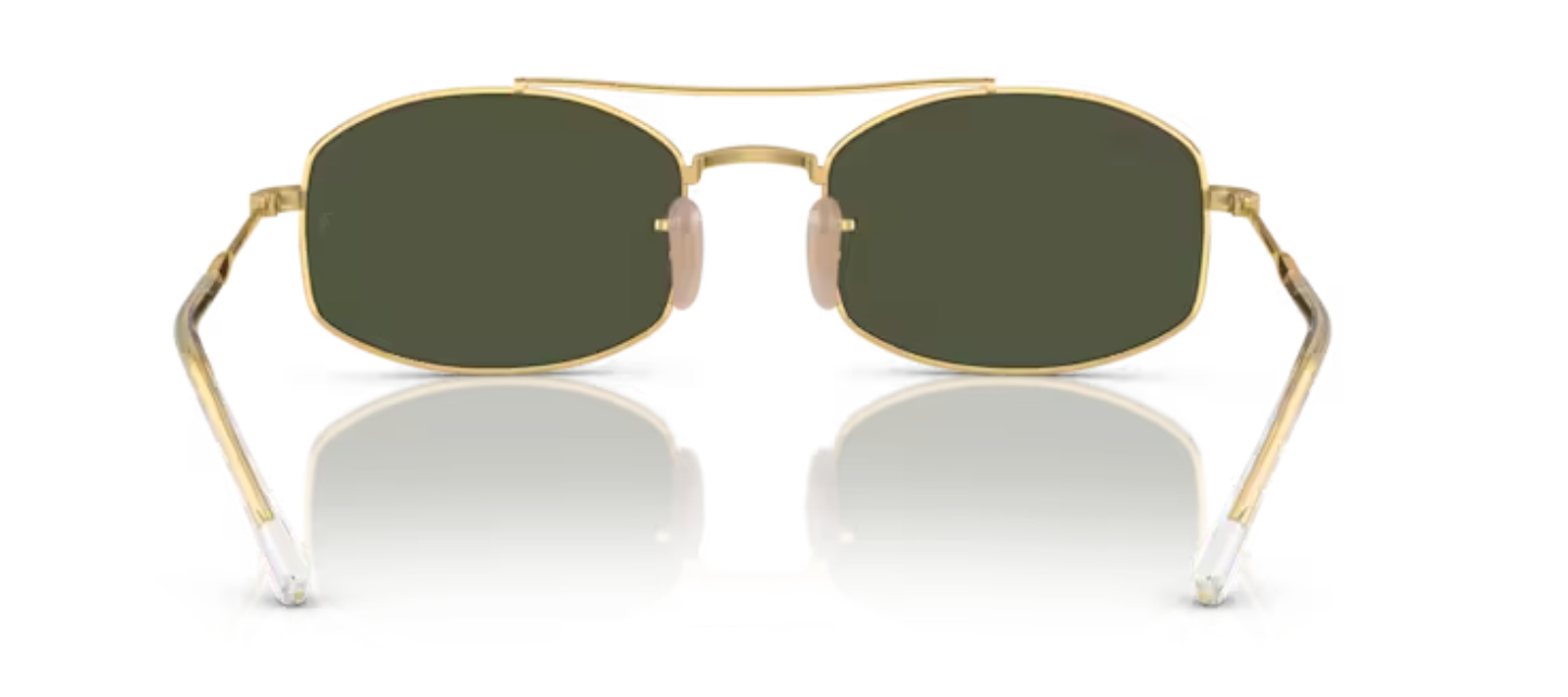 Rayban Sunglasses Arista Gold with Green tint RB3719
