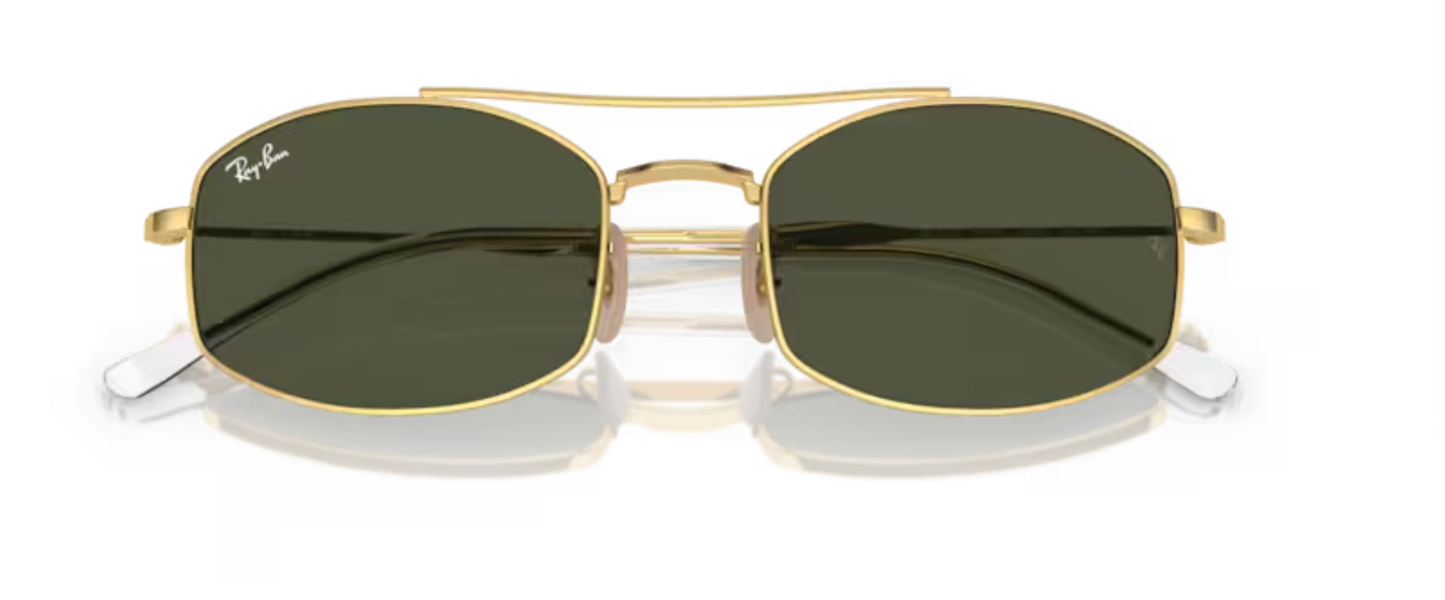 Rayban Sunglasses Arista Gold with Green tint RB3719