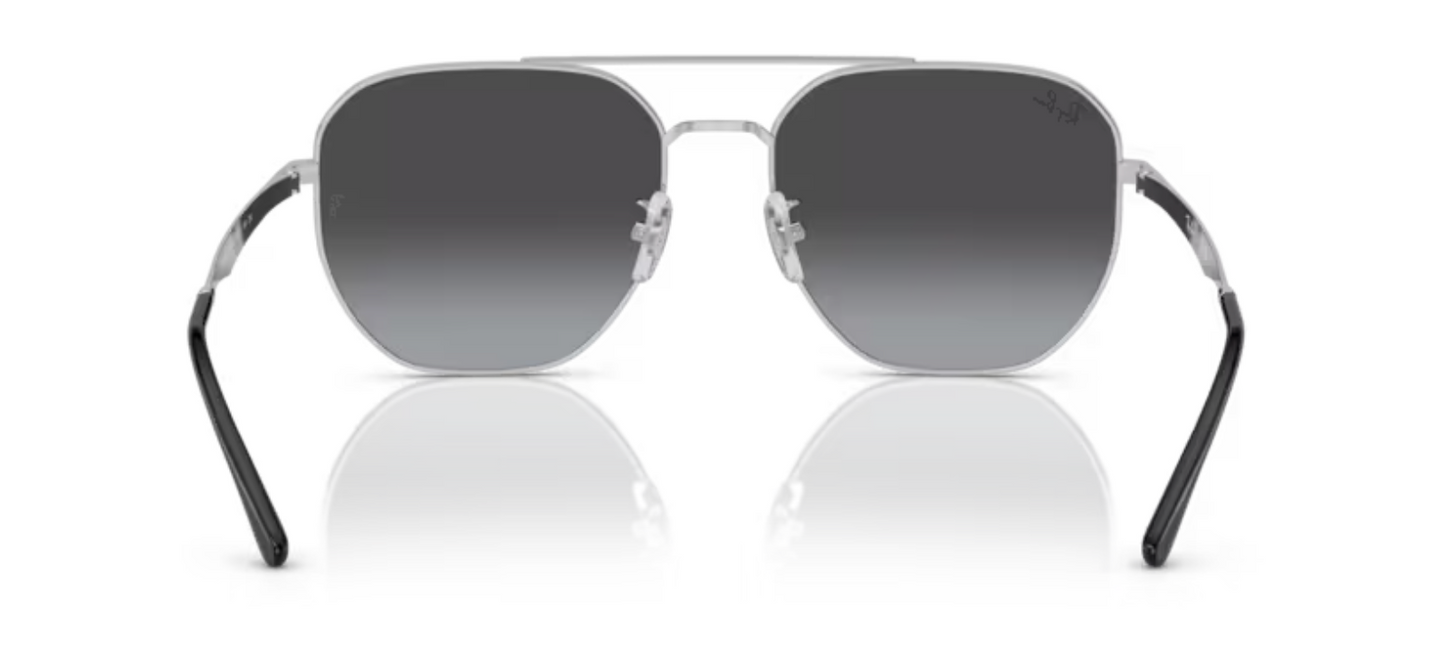 Rayban Silver Sunglasses with Grey Gradient lenses
