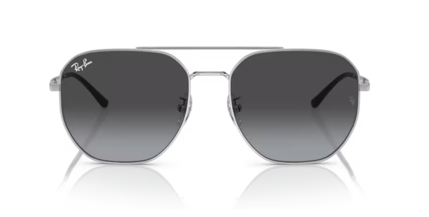 Rayban Silver Sunglasses with Grey Gradient lenses