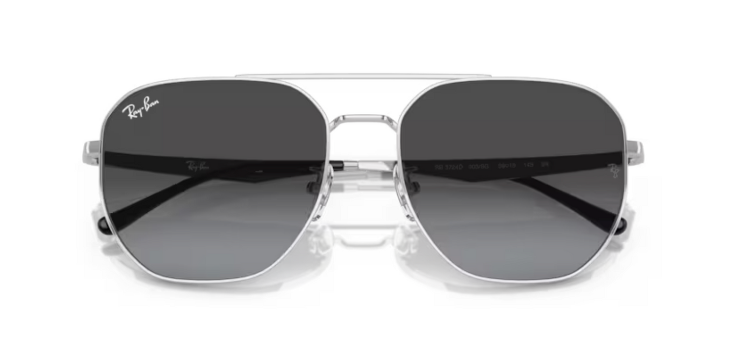 Rayban Silver Sunglasses with Grey Gradient lenses