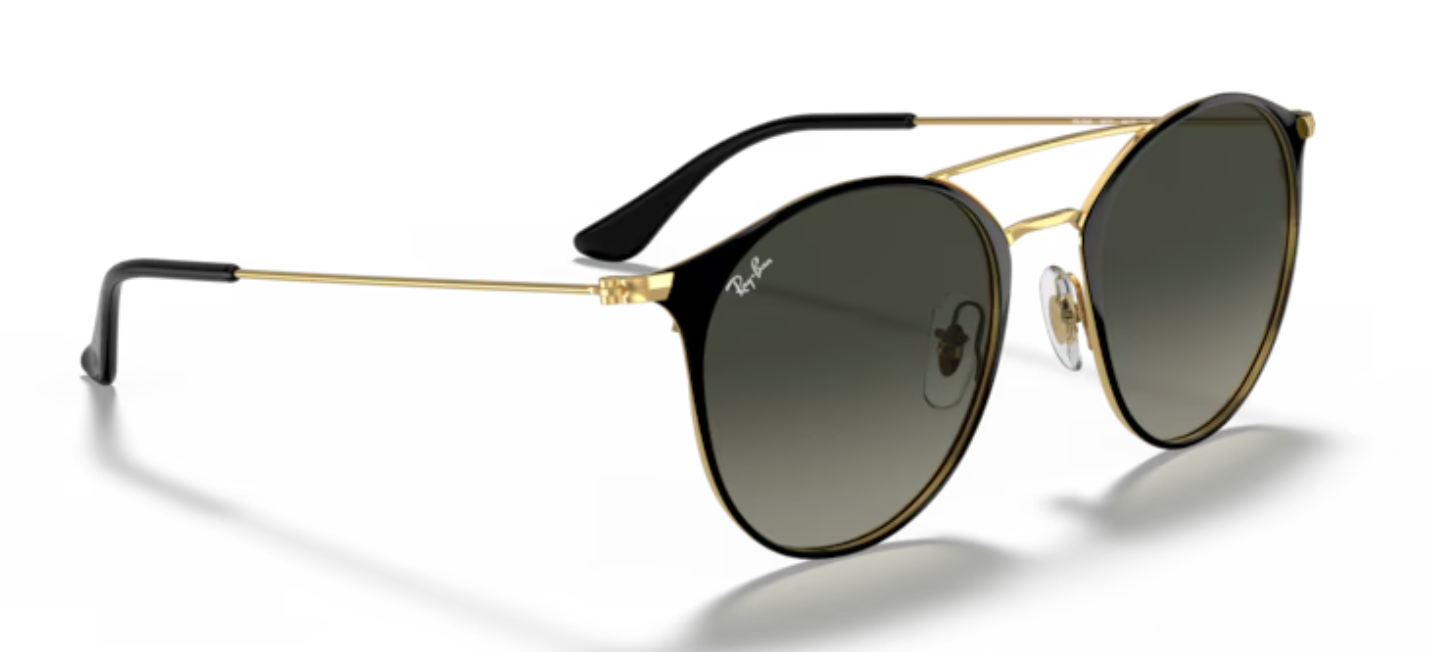 Rayban Black on gold Sunglasses