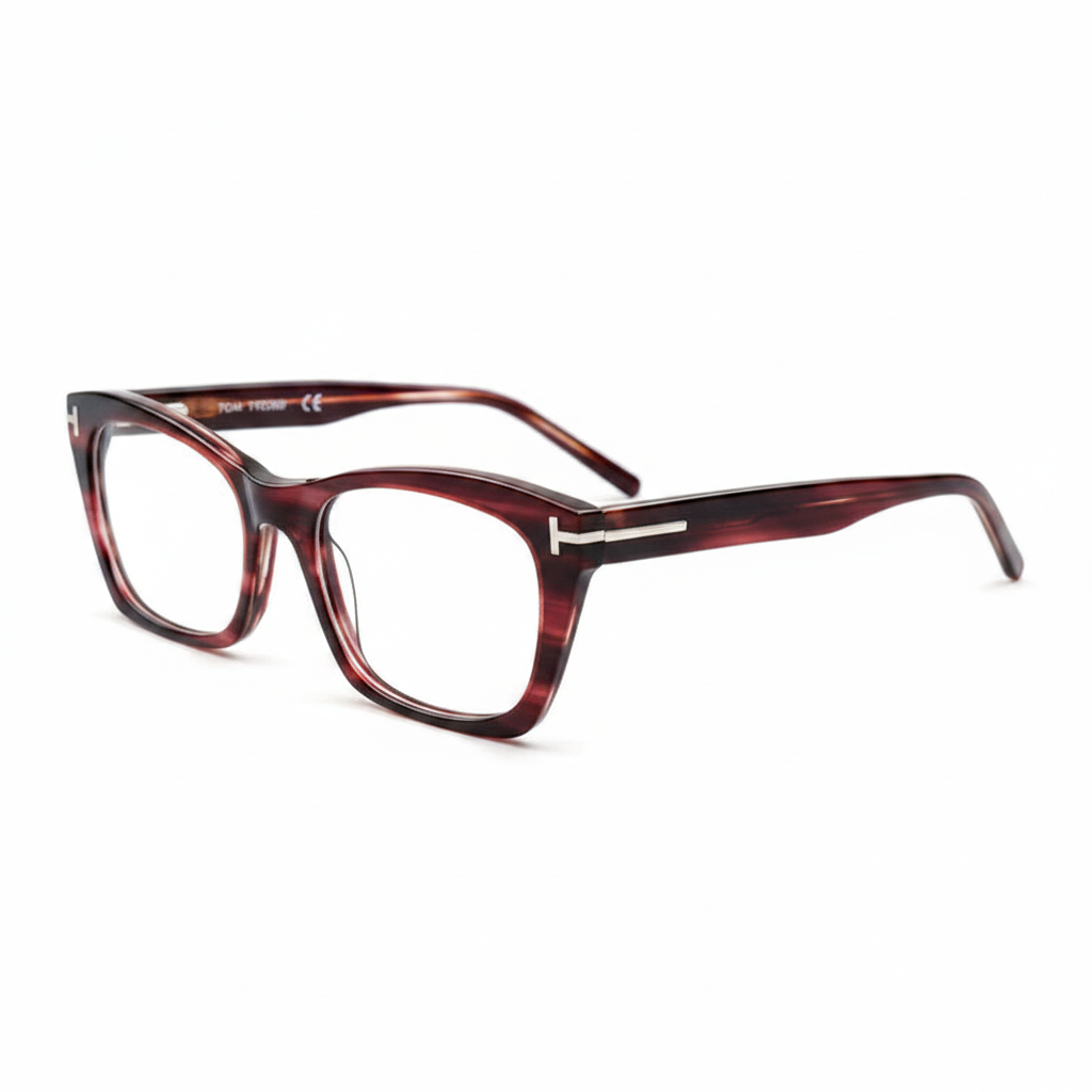 ES99014 Red Tortoise square frames